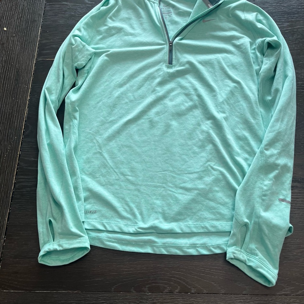 Nike Dri-Fir Mint Green Quarter-Zip Pullover
